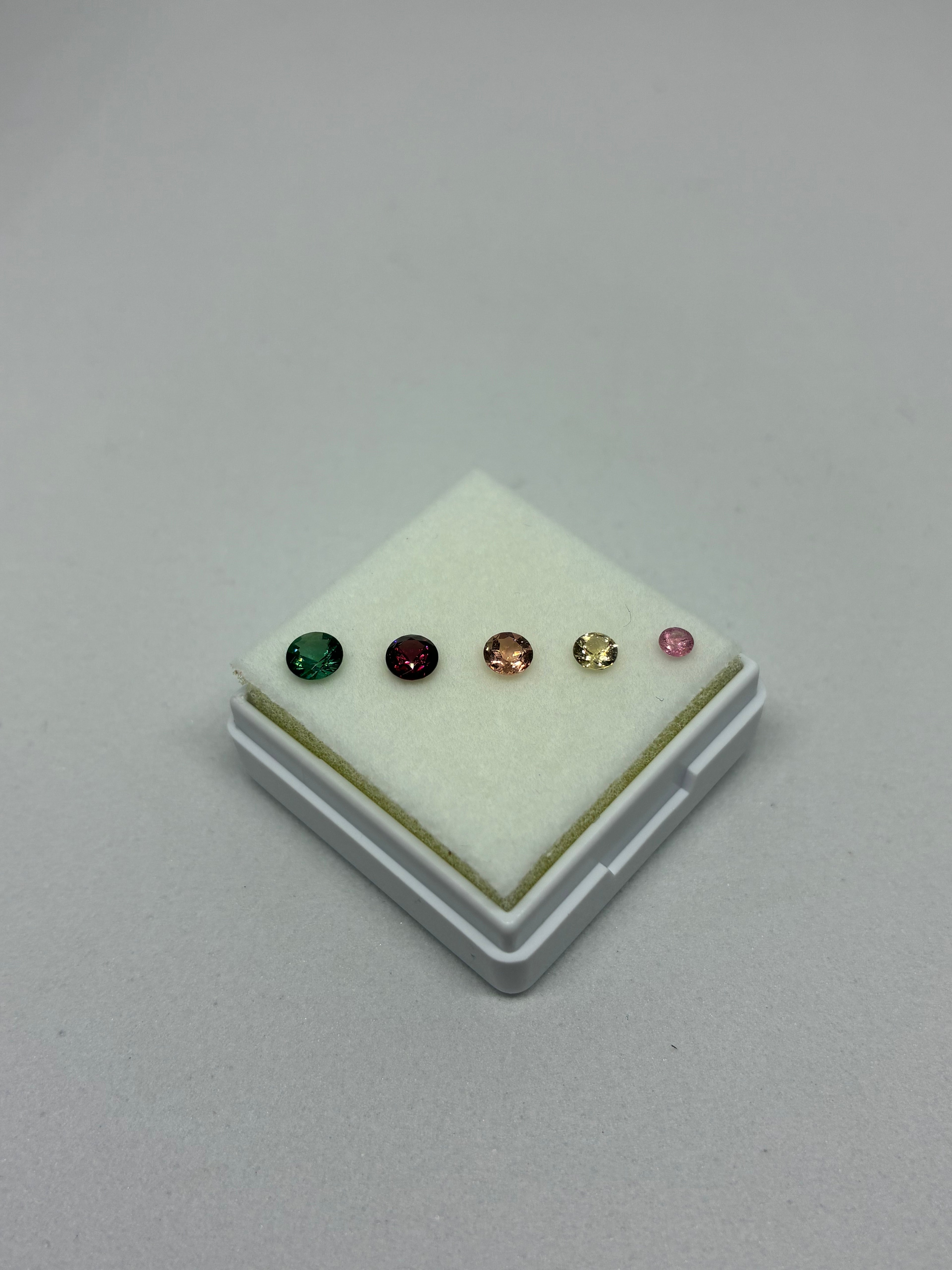 5PC Round Tourmaline Lot