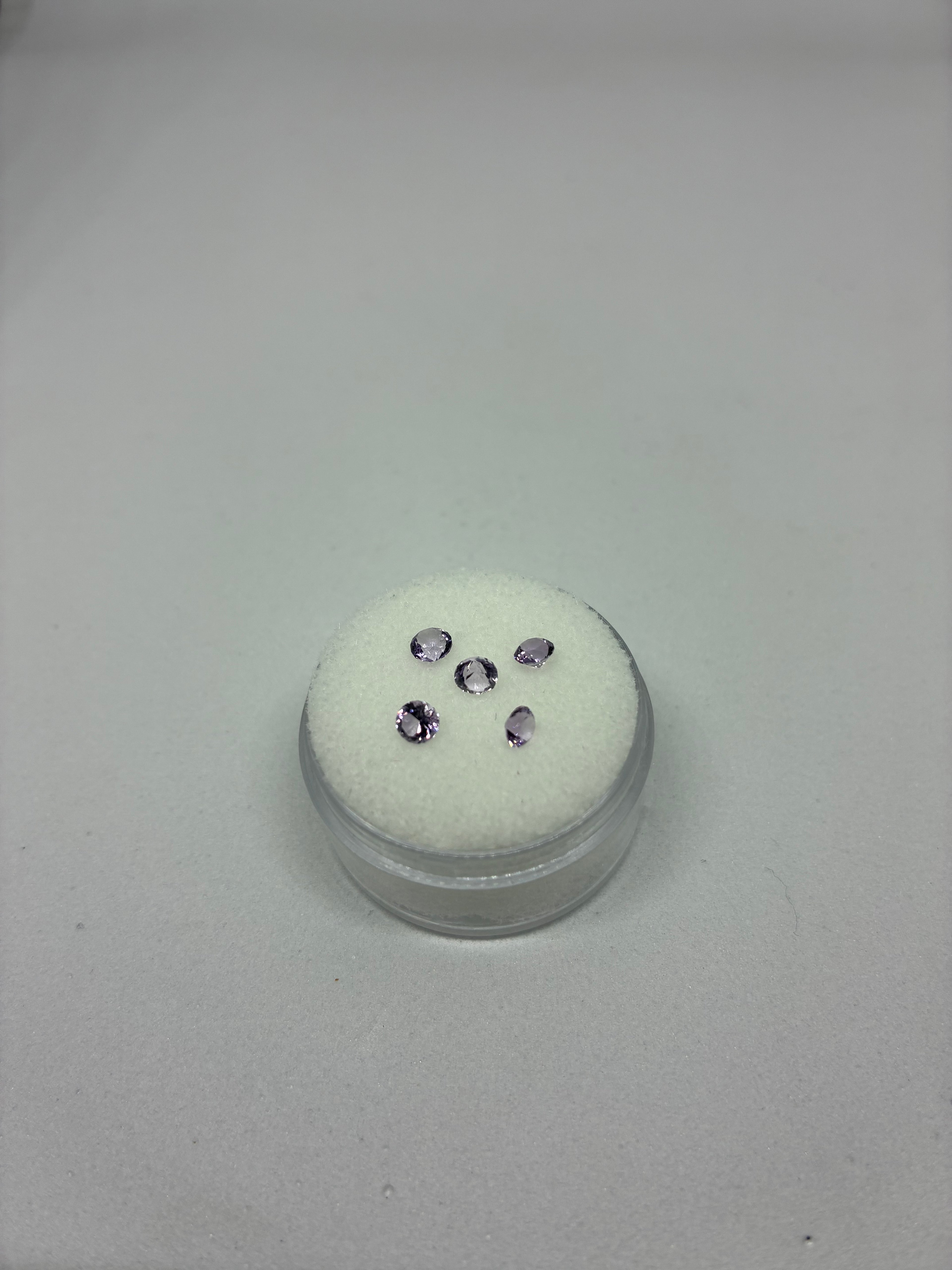 5PC Round Amethyst Lot