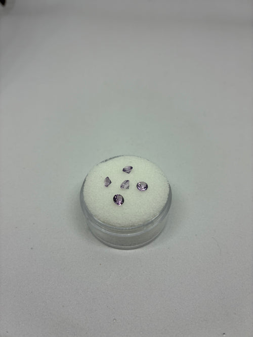 5PC Round Amethyst Lot