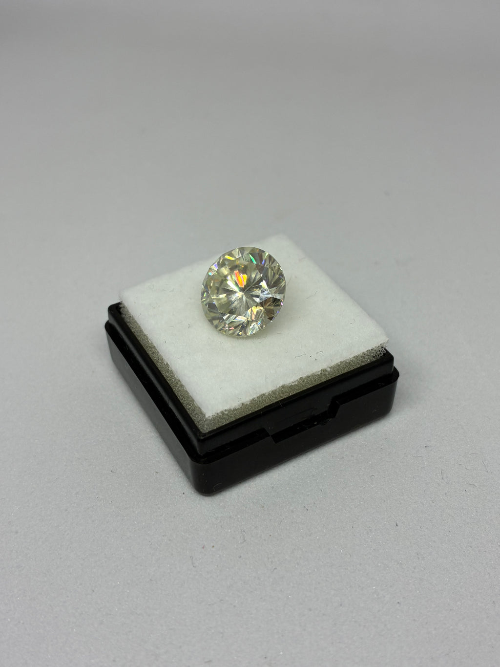 Large Round Cut Moissanite