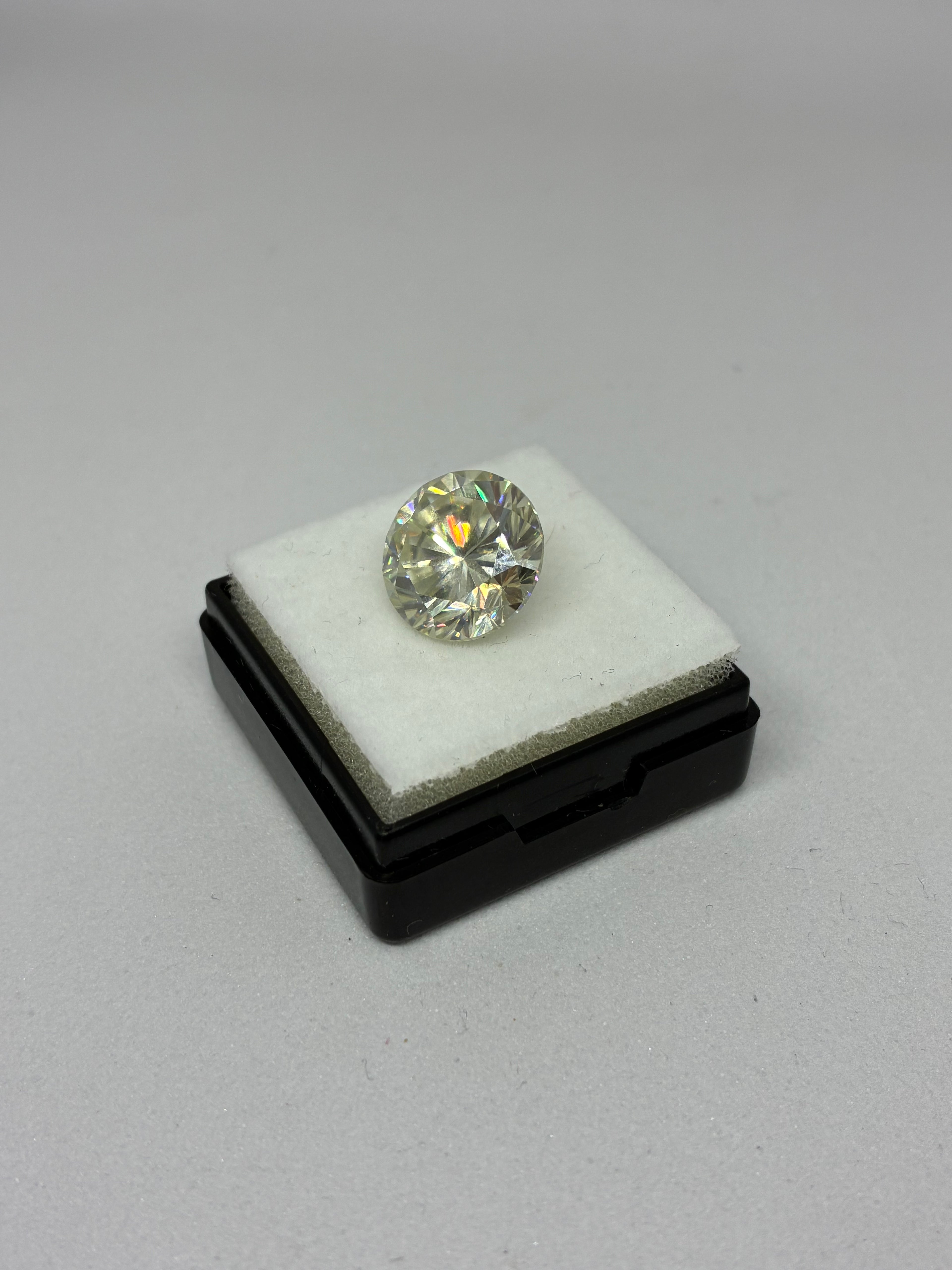 Large Round Cut Moissanite