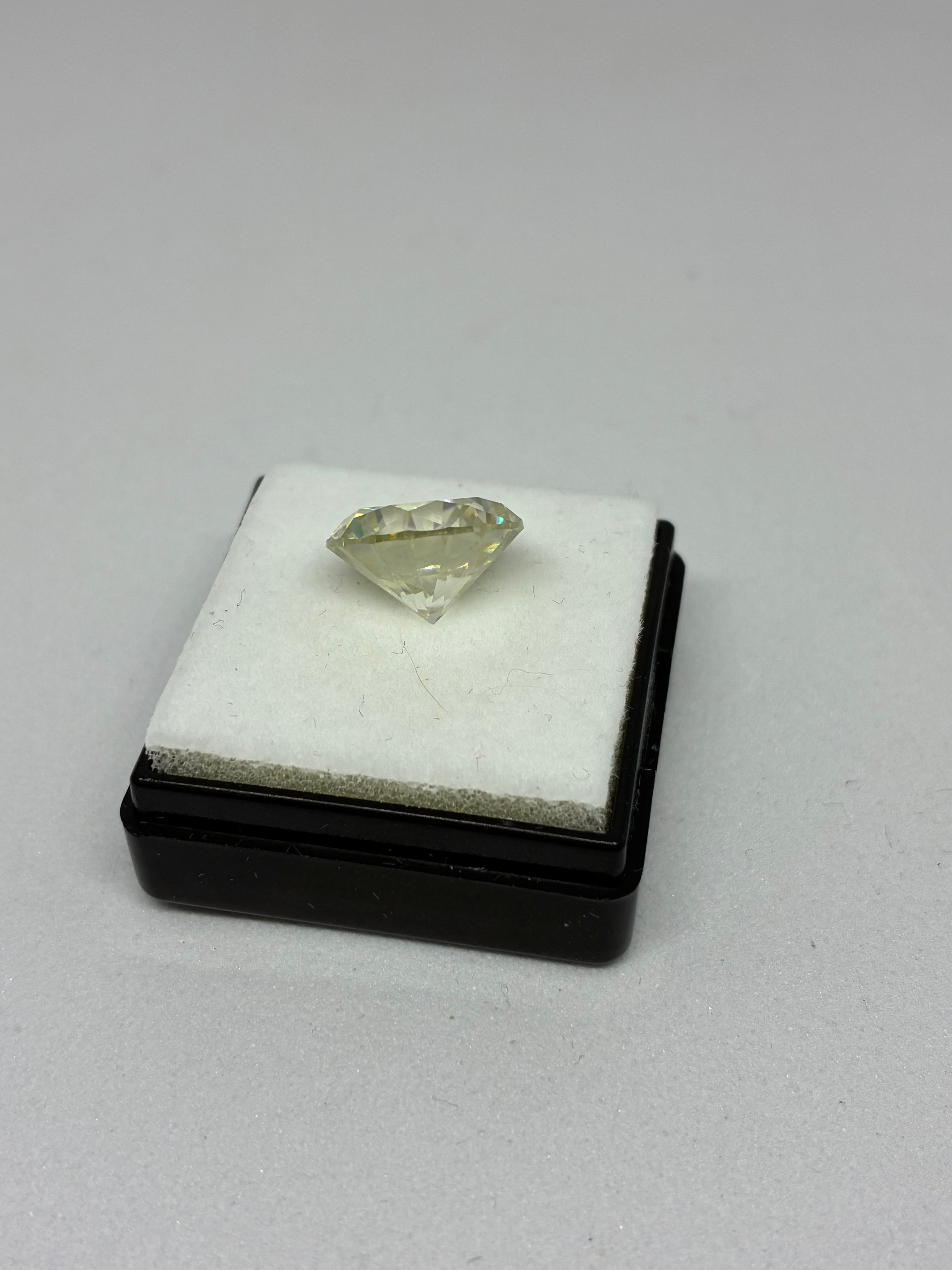 Large Round Cut Moissanite