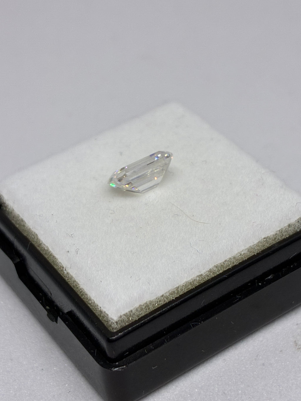 GRA Certified Emerald Cut Moissanite