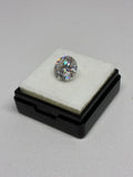 Large GRA Certified Round Cut Moissanite