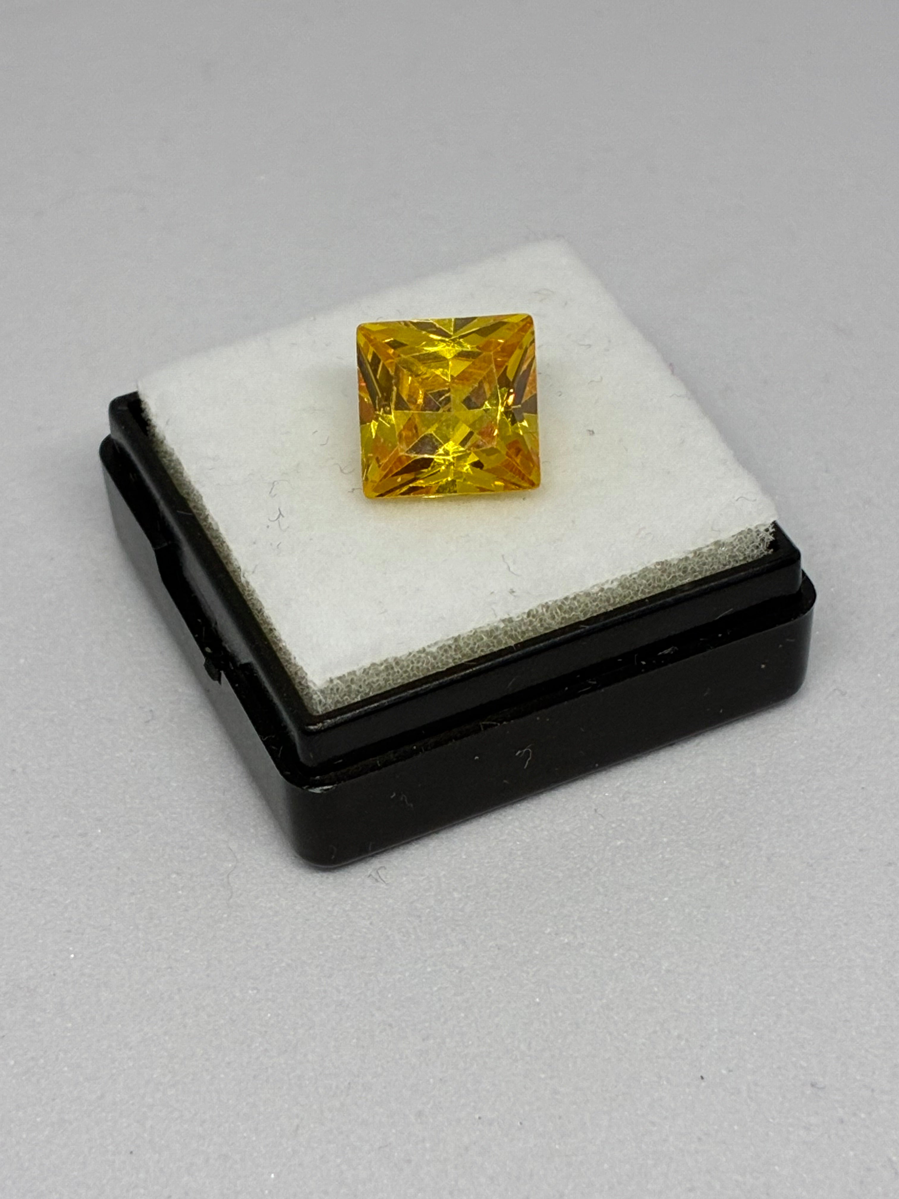 Yellow Princess Cut Sapphire