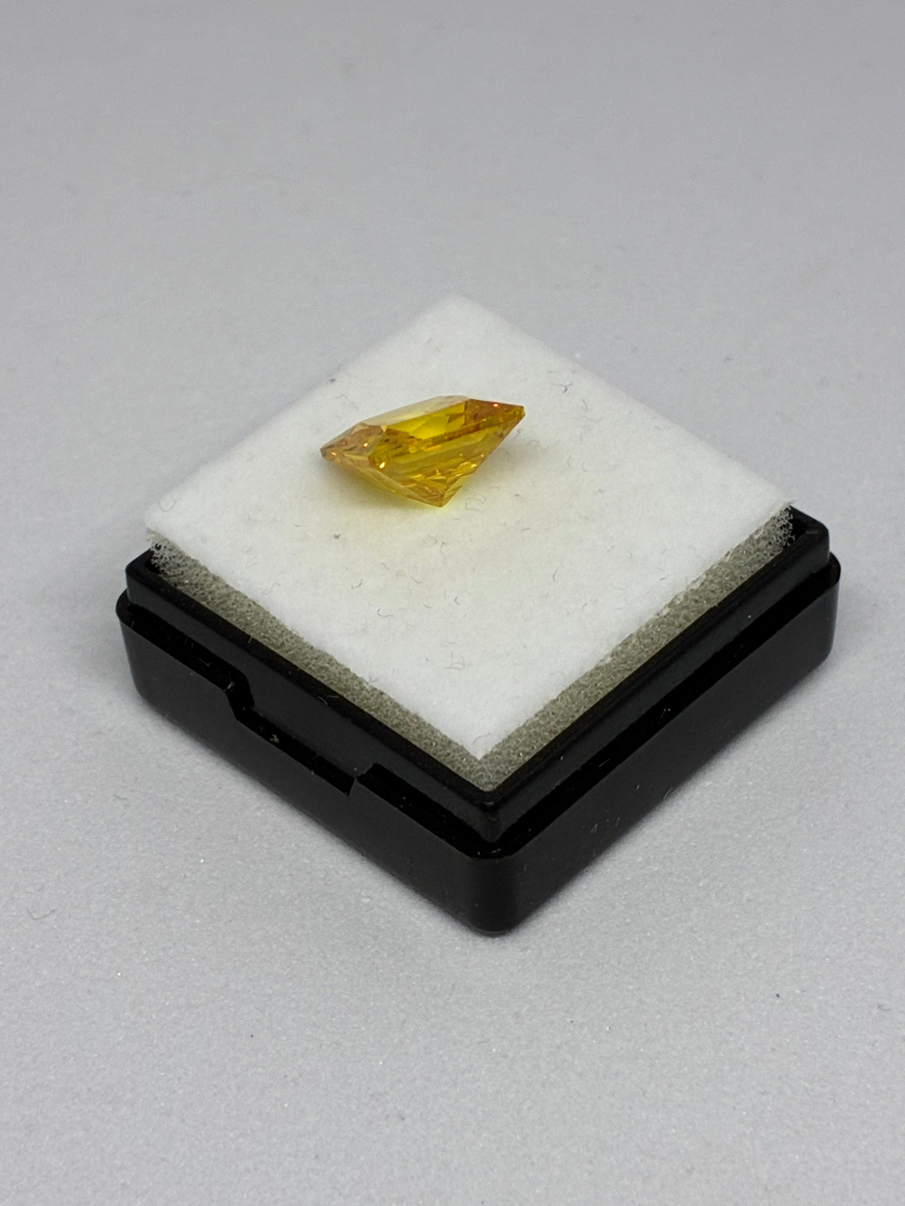 Yellow Princess Cut Sapphire