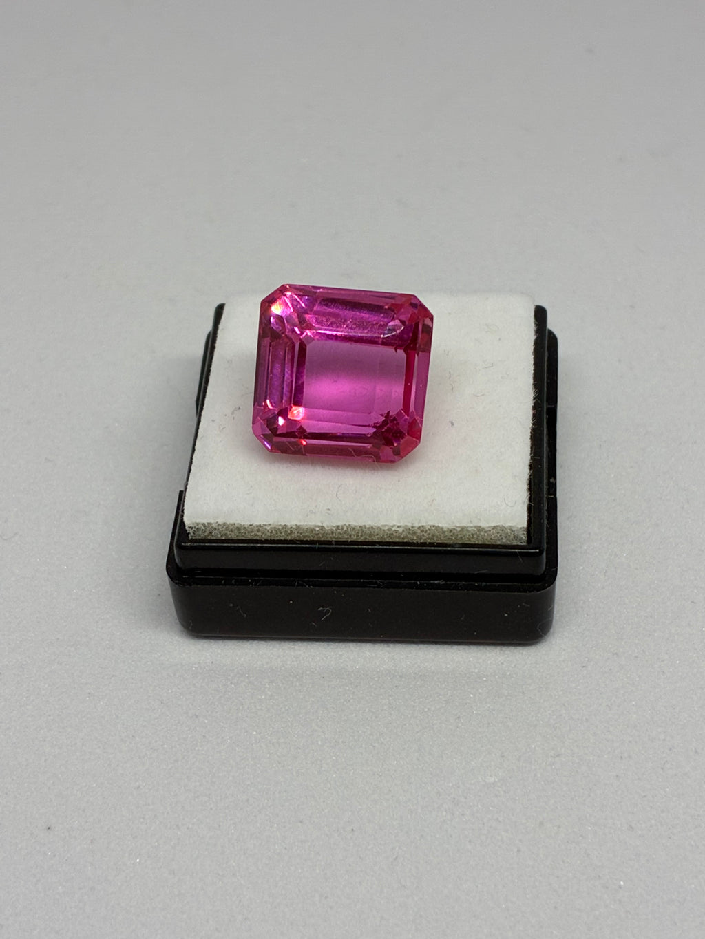 Large Radiant Cut Pink Sapphire