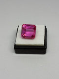 Large Radiant Cut Pink Sapphire