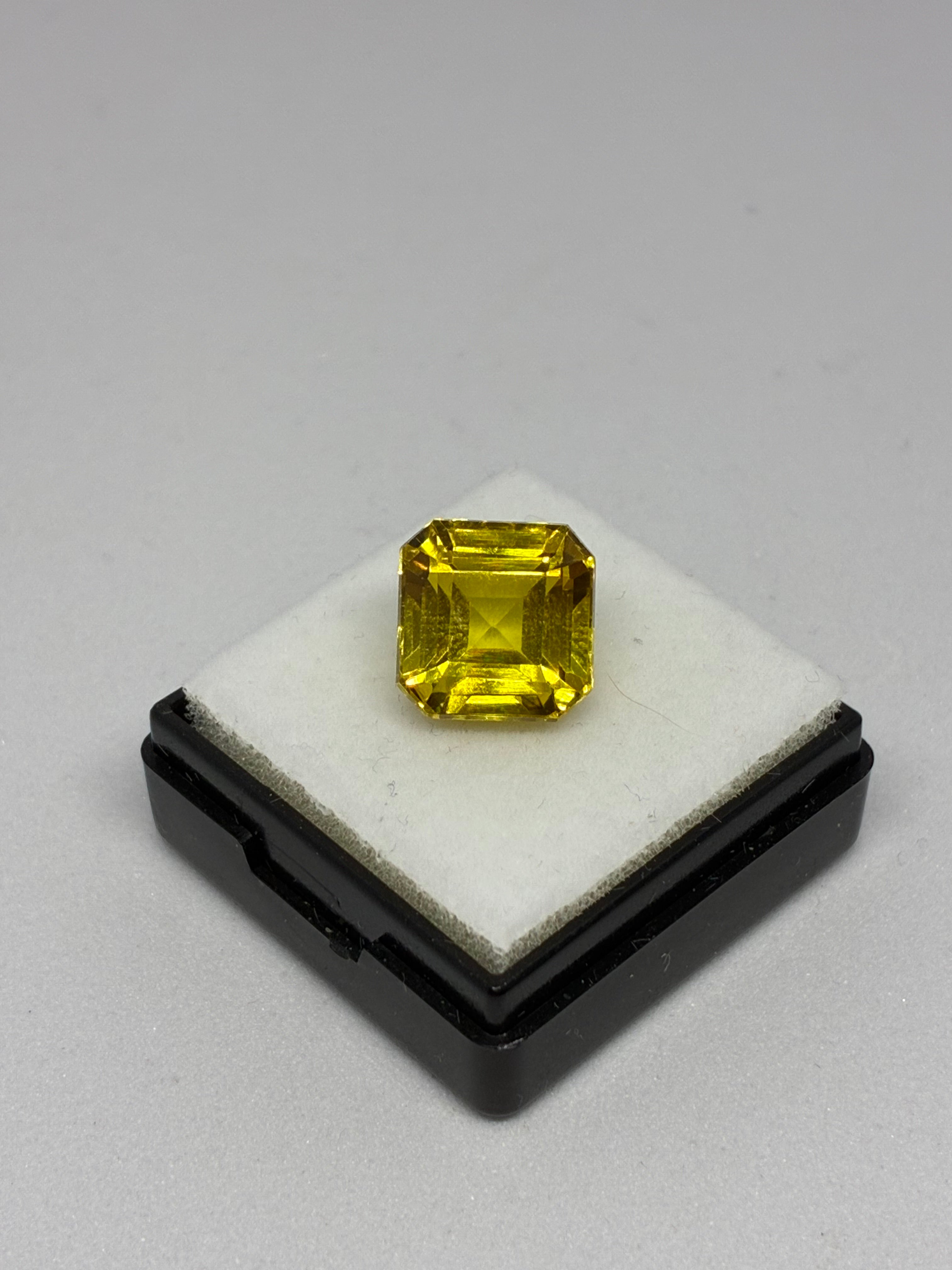 Radiant Cut Yellow Sapphire