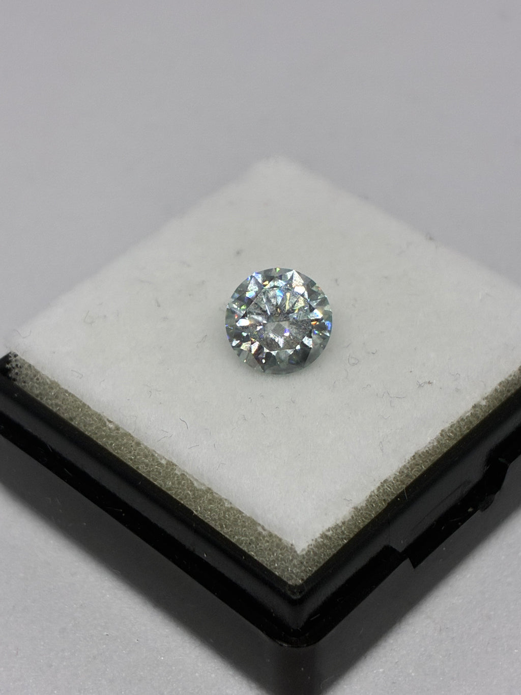Round Cut Blue Moissanite