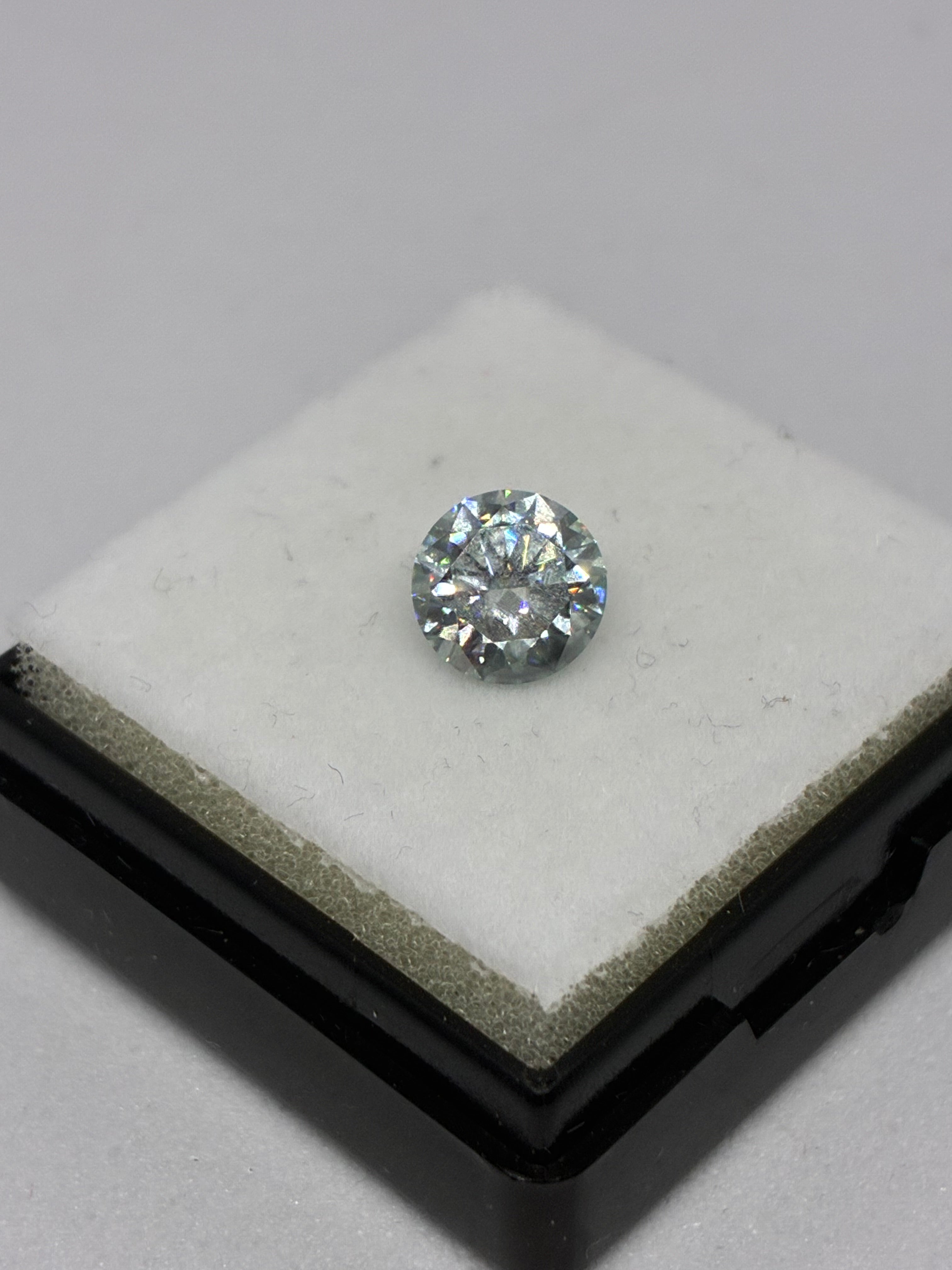 Round Cut Blue Moissanite