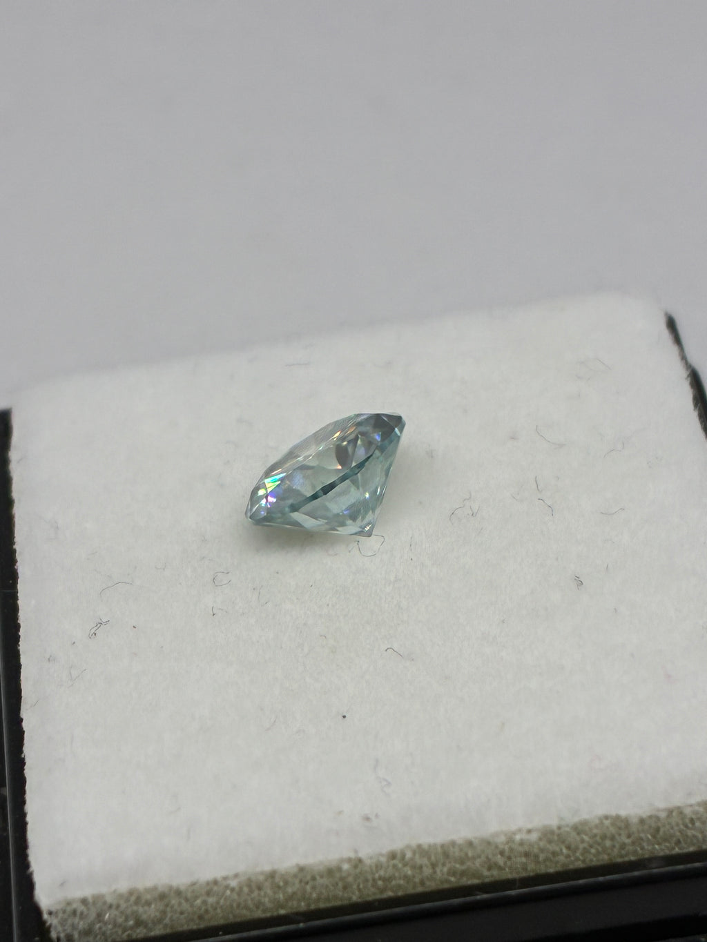 Round Cut Blue Moissanite
