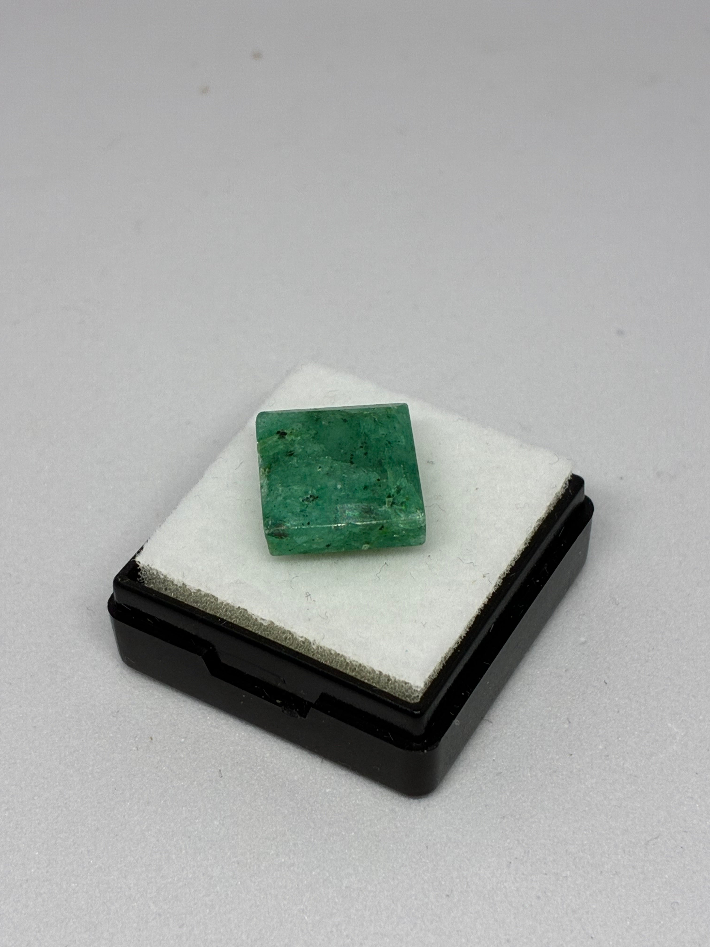 Square Cut Natural Emerald