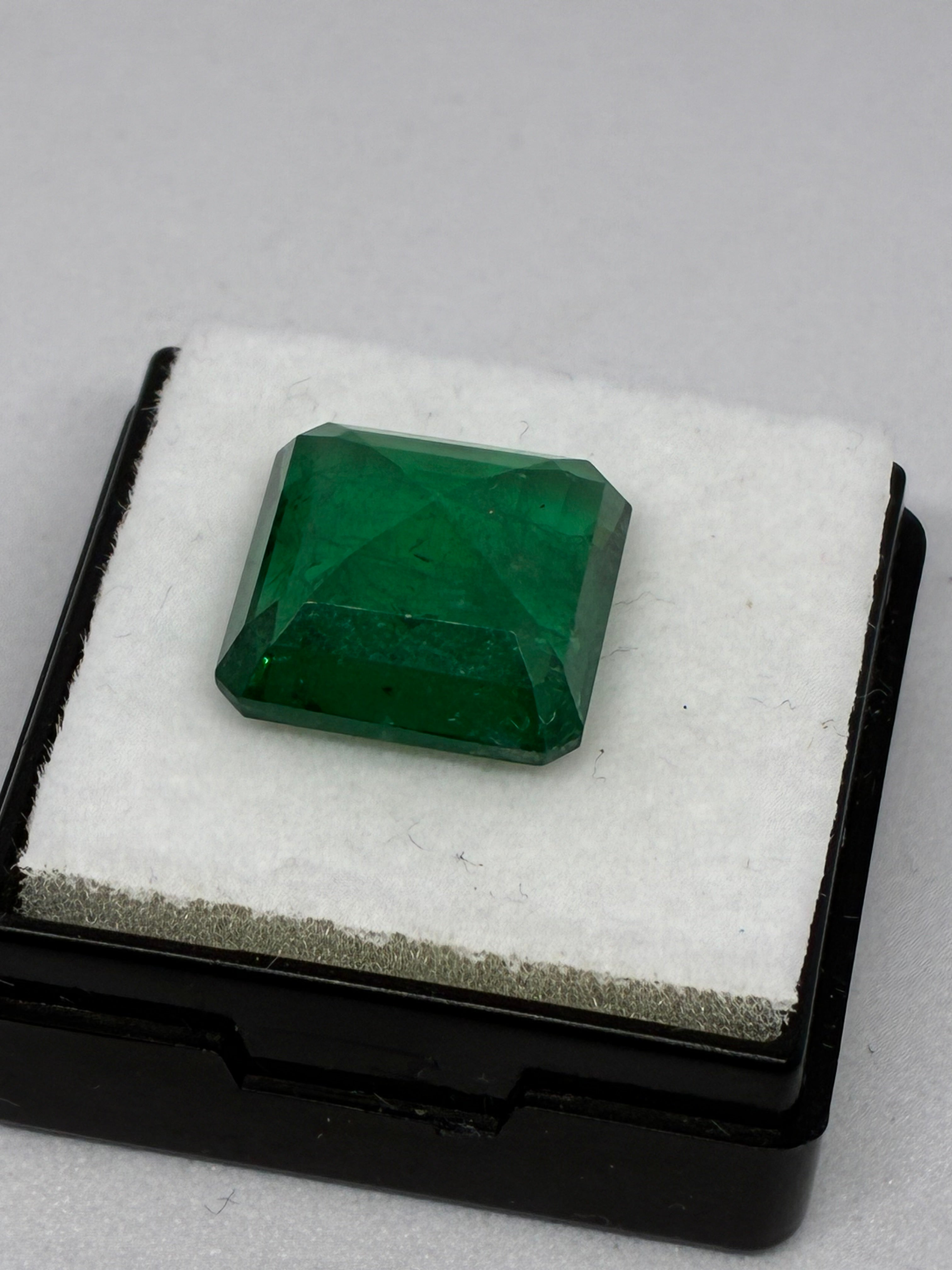 Square Cut Zambian Emerald