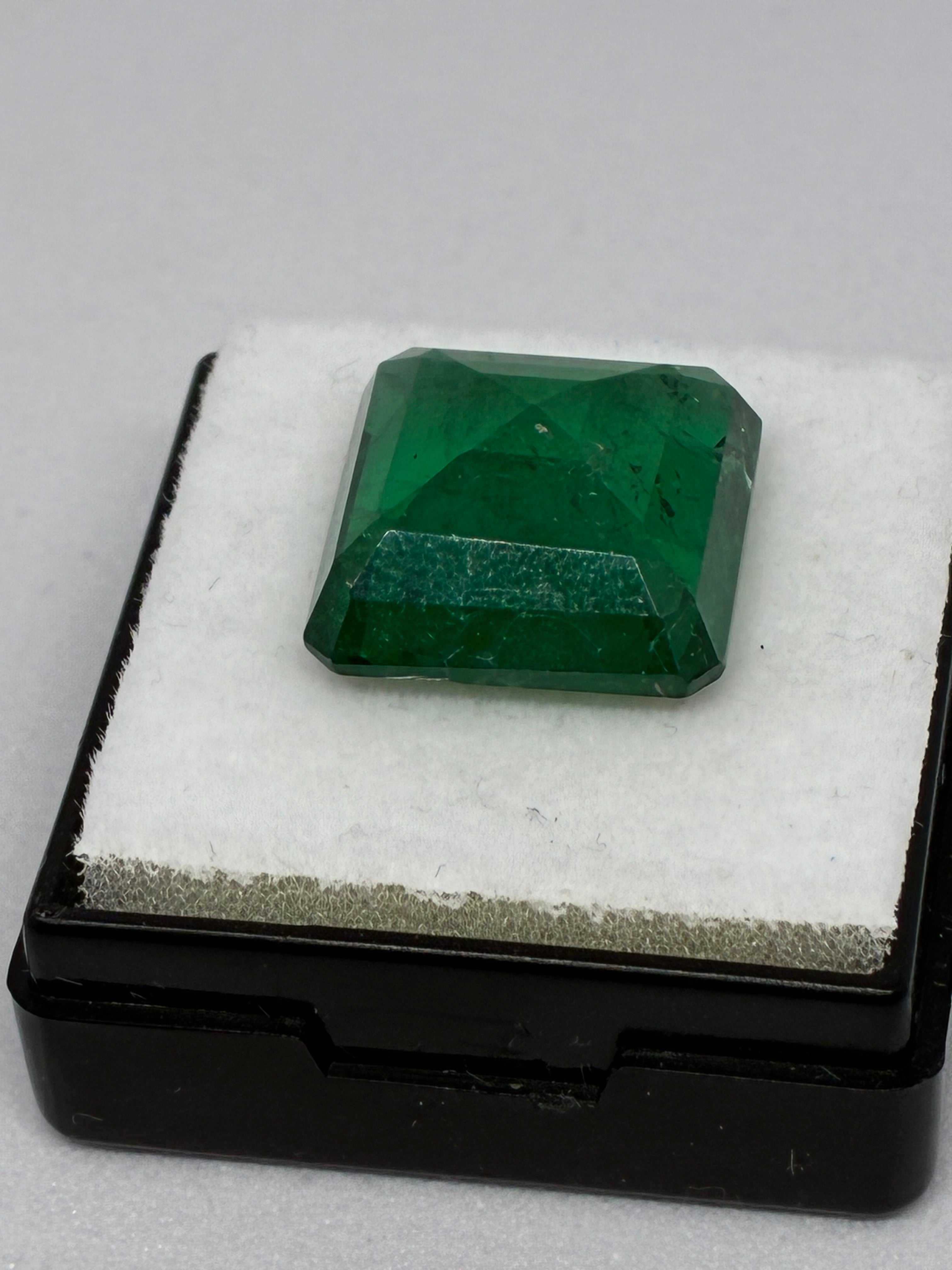 Square Cut Zambian Emerald