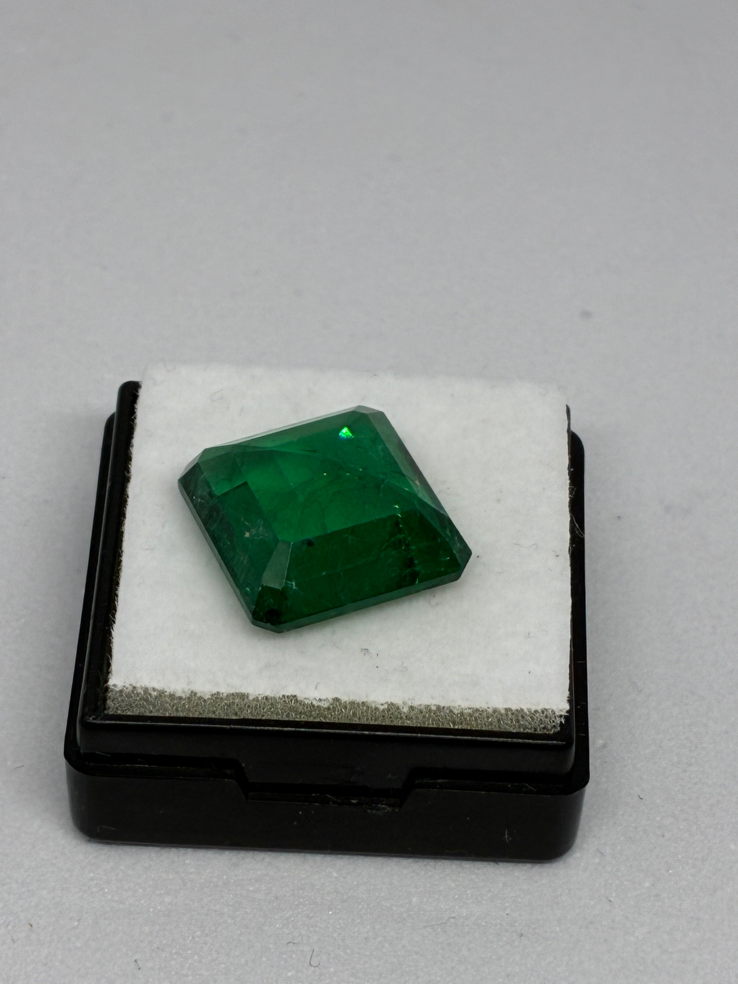 Square Cut Zambian Emerald
