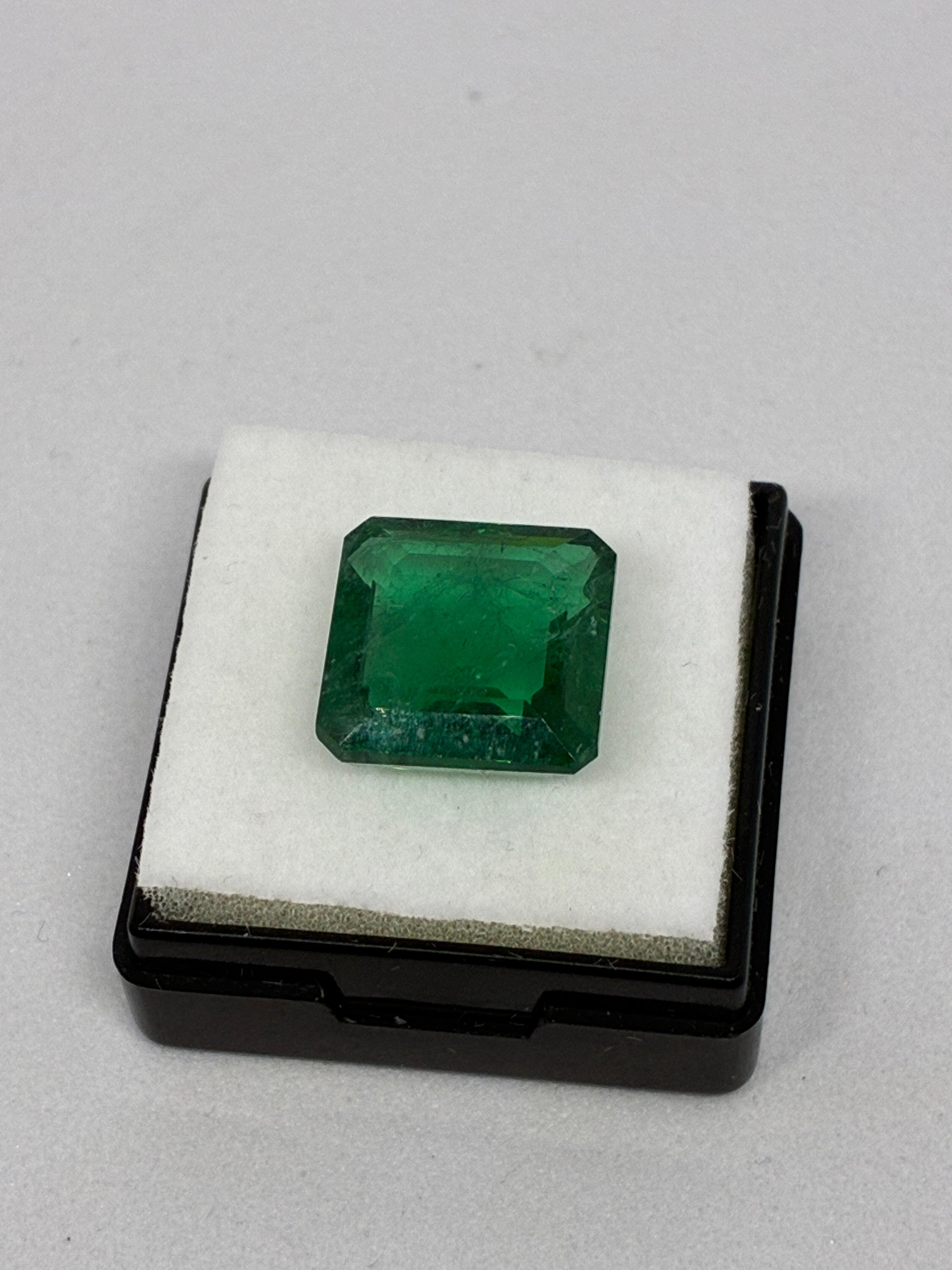 Square Cut Zambian Emerald