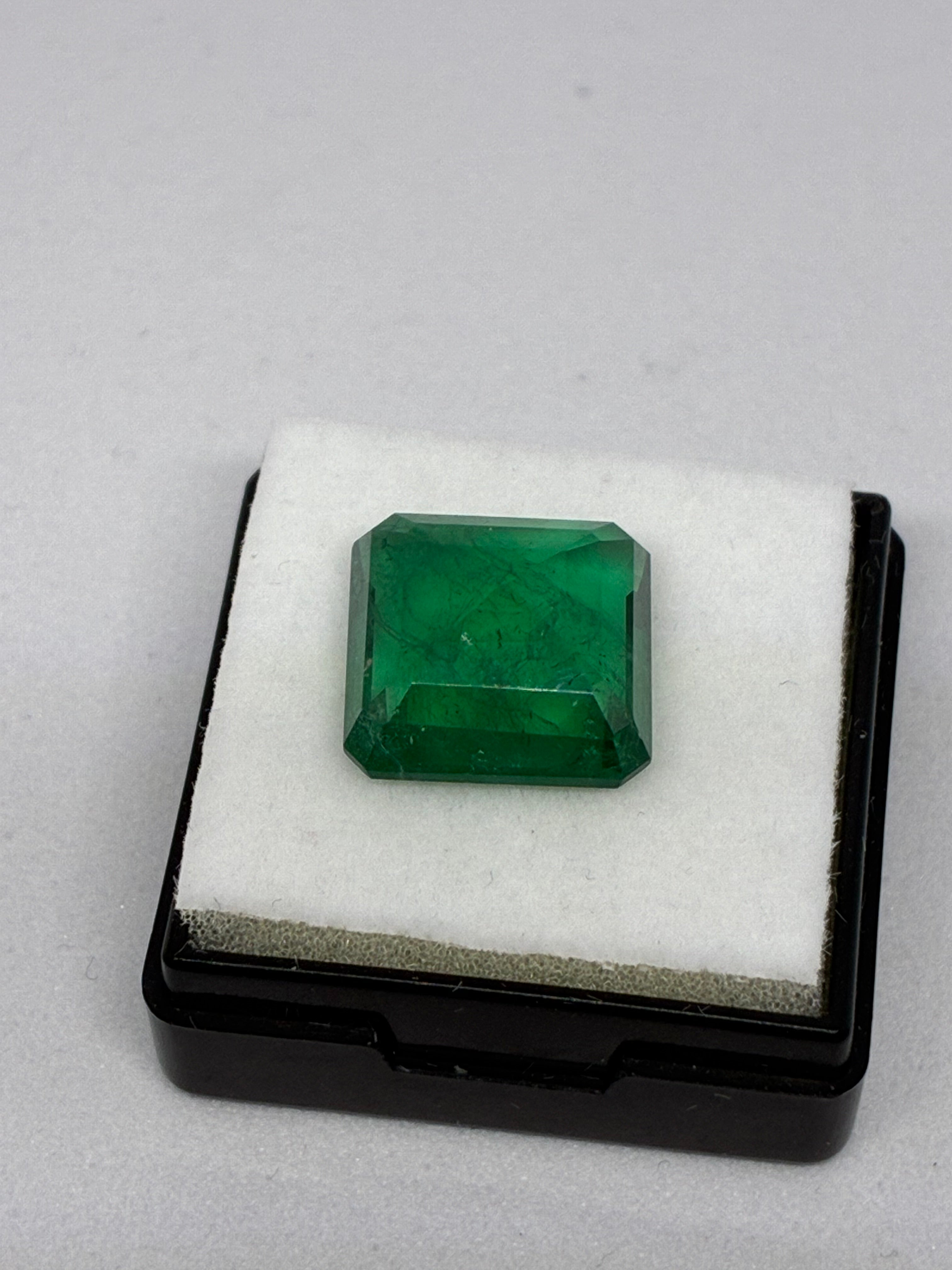 Square Cut Zambian Emerald