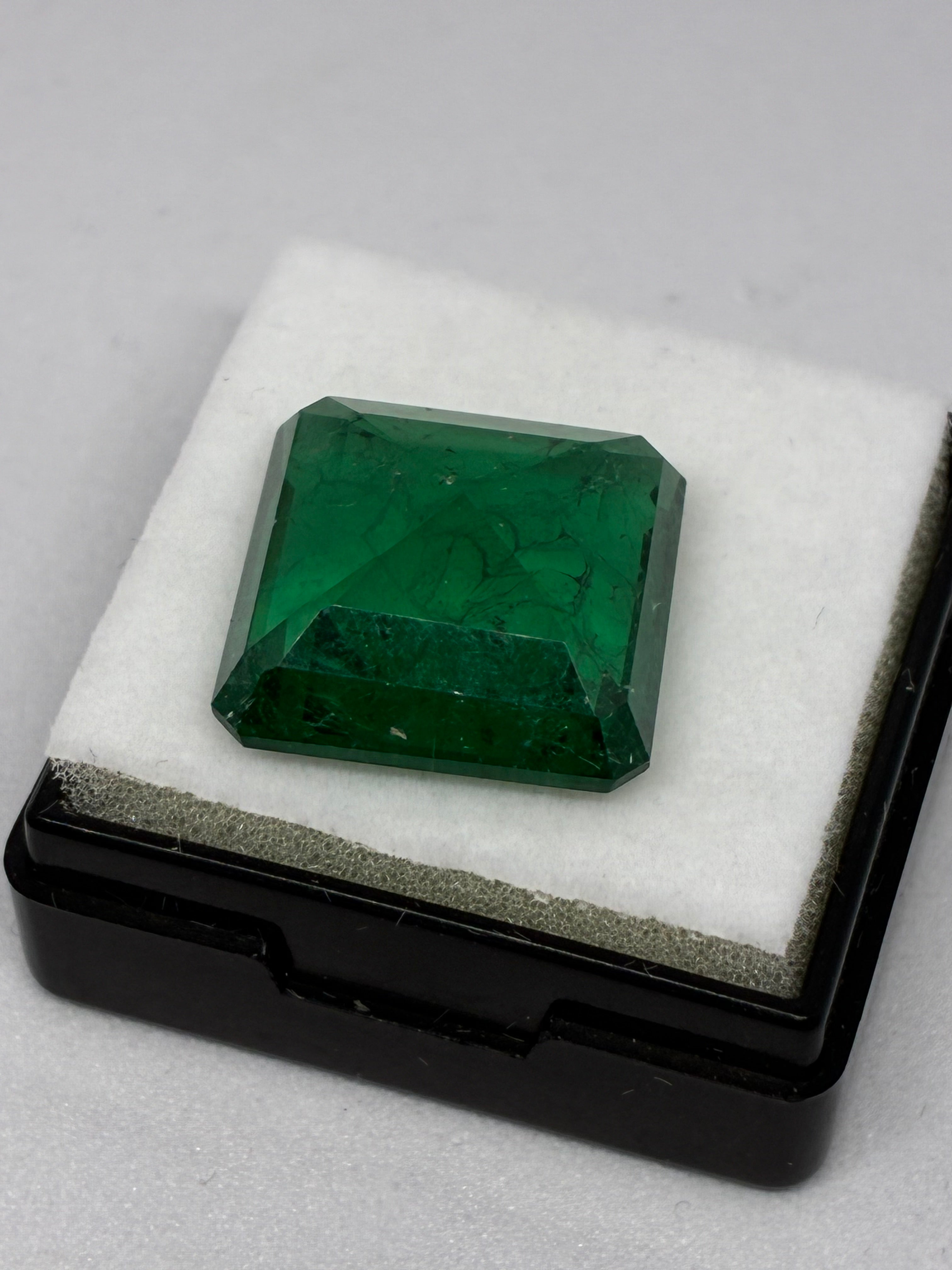Square Cut Zambian Emerald