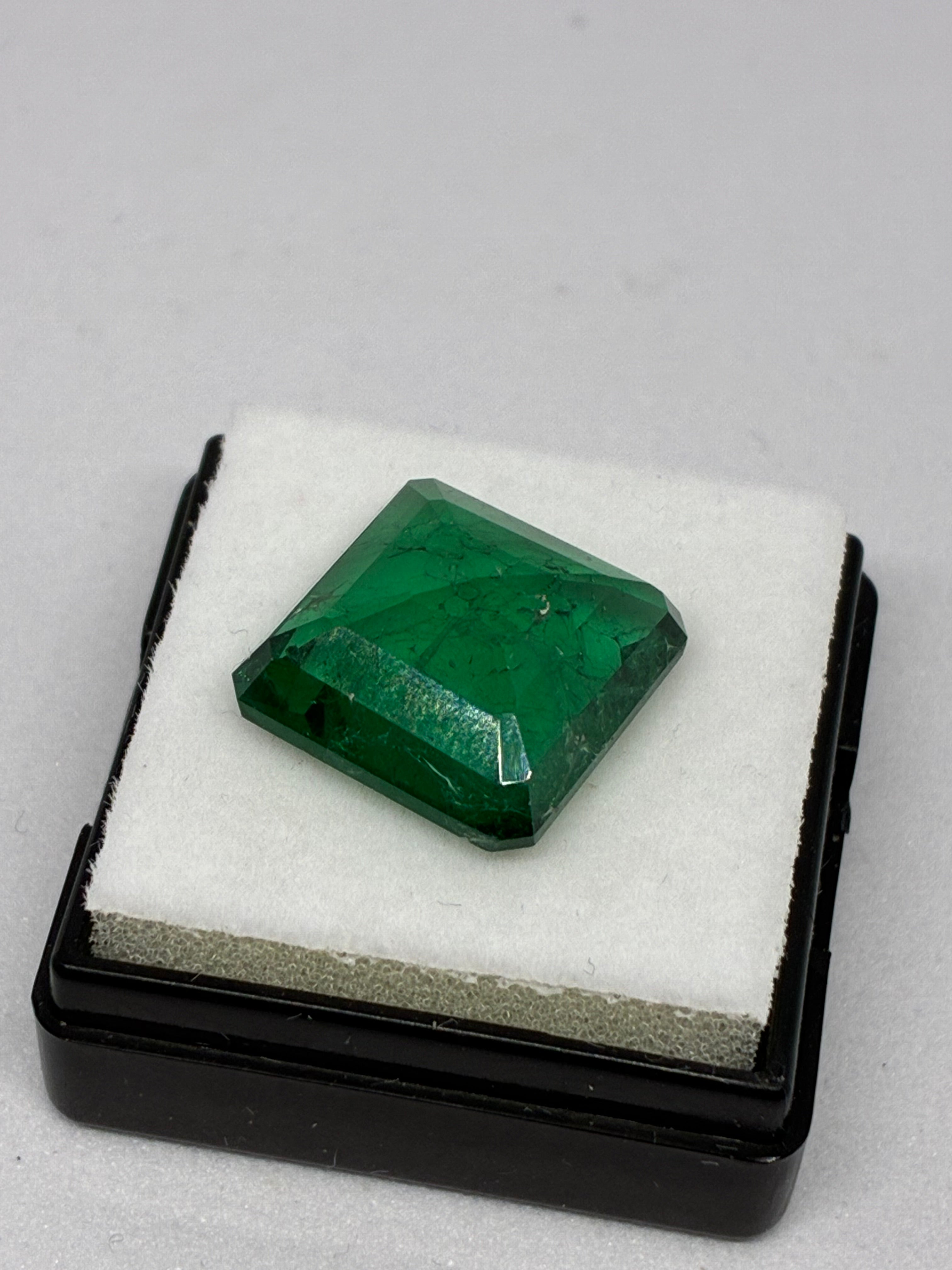 Square Cut Zambian Emerald