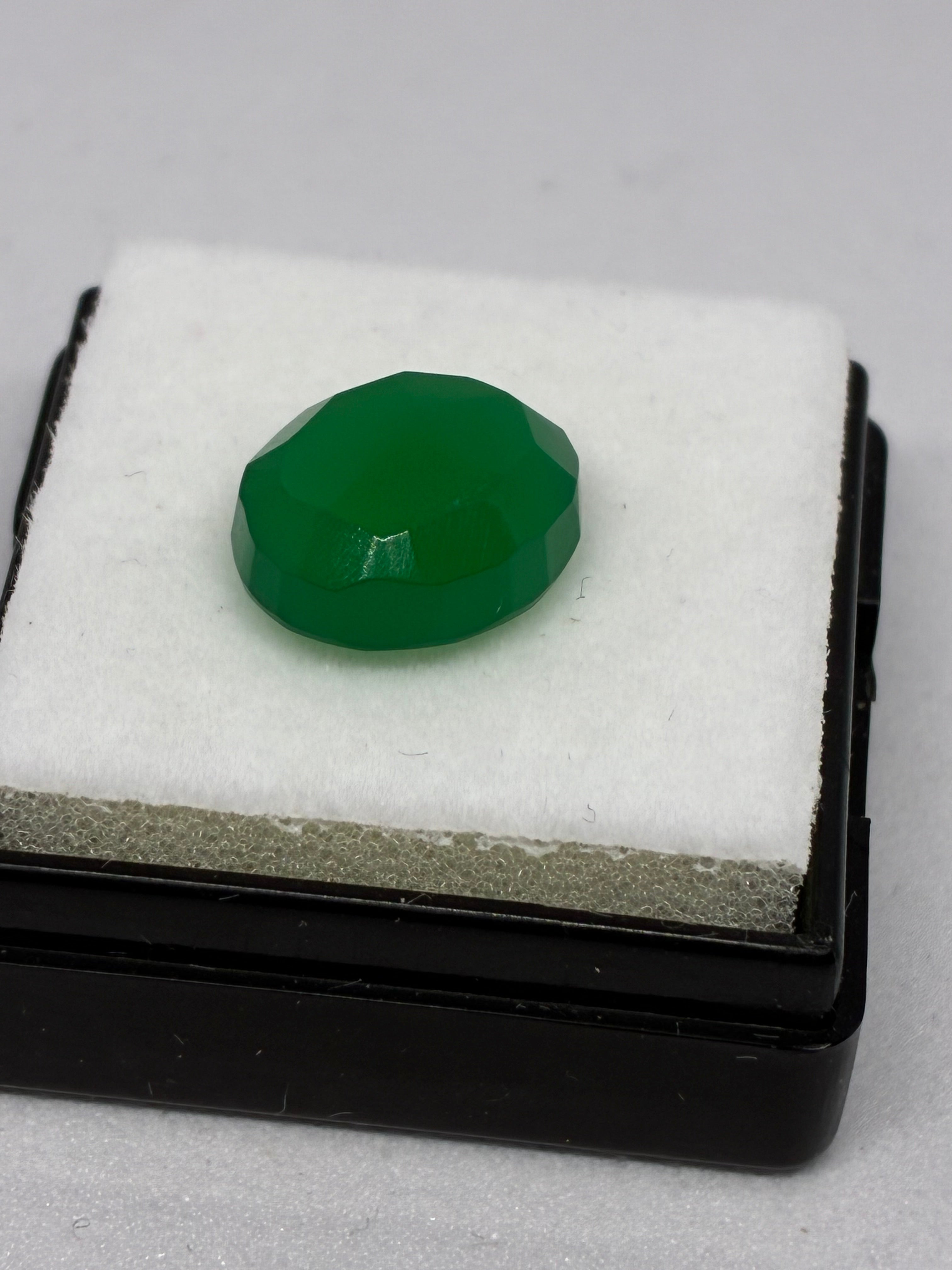 Oval Cut Green Onyx