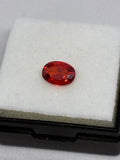 Oval Cut synthetic Ruby