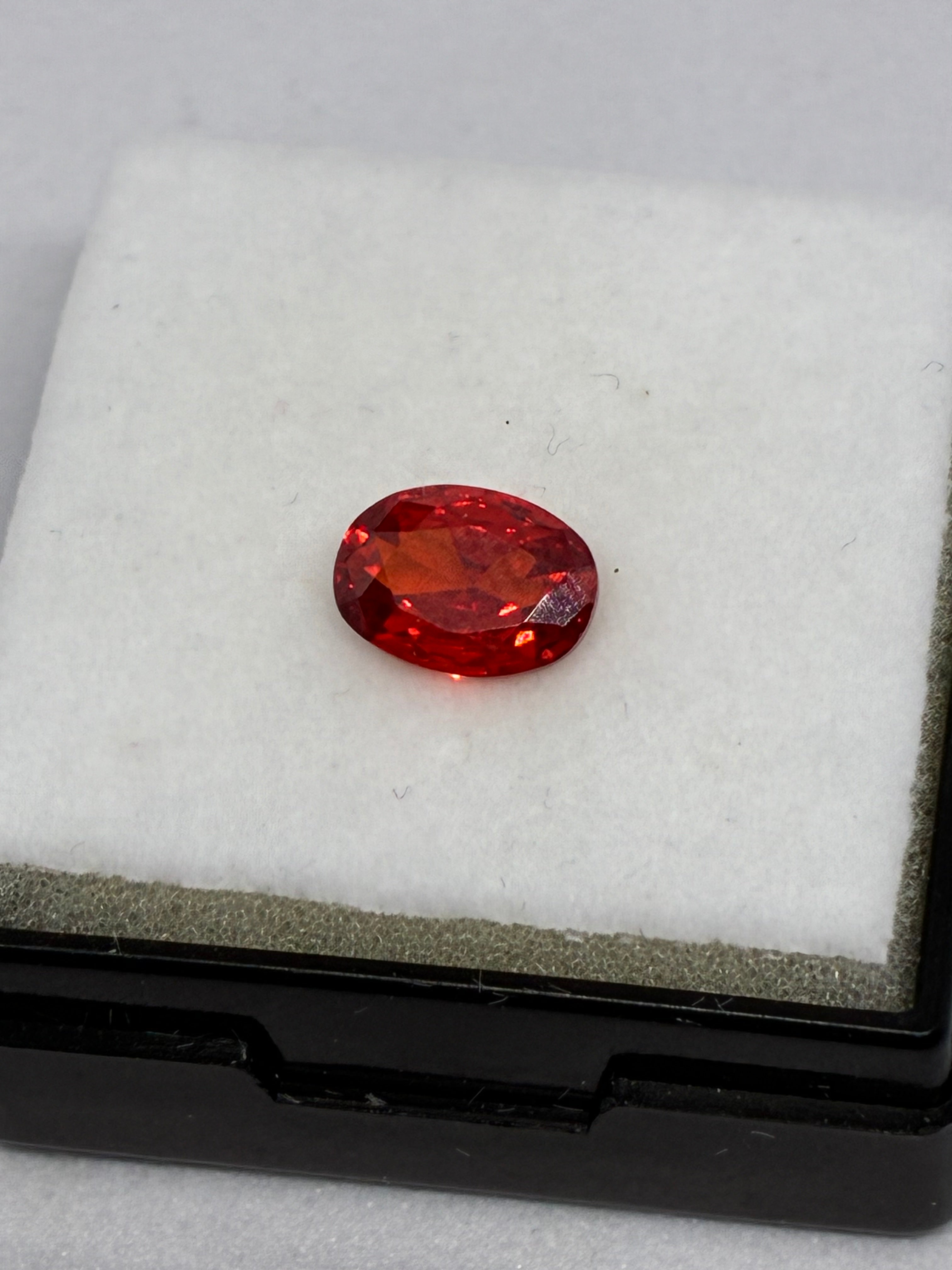 Oval Cut synthetic Ruby