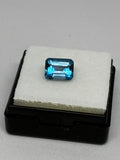 Emerald Cut London Blue Topaz
