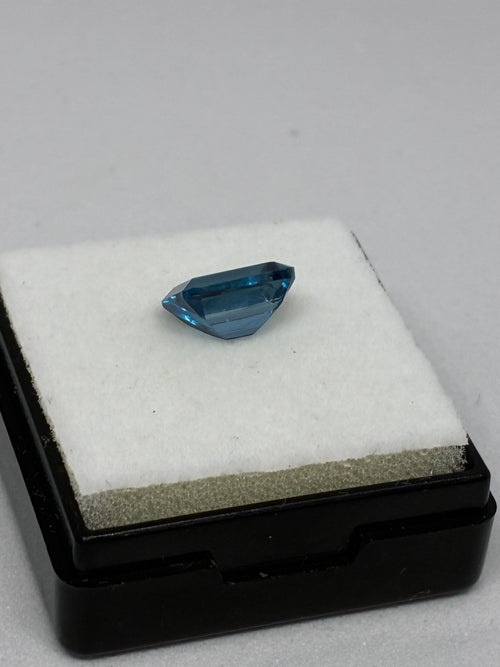 Emerald Cut London Blue Topaz