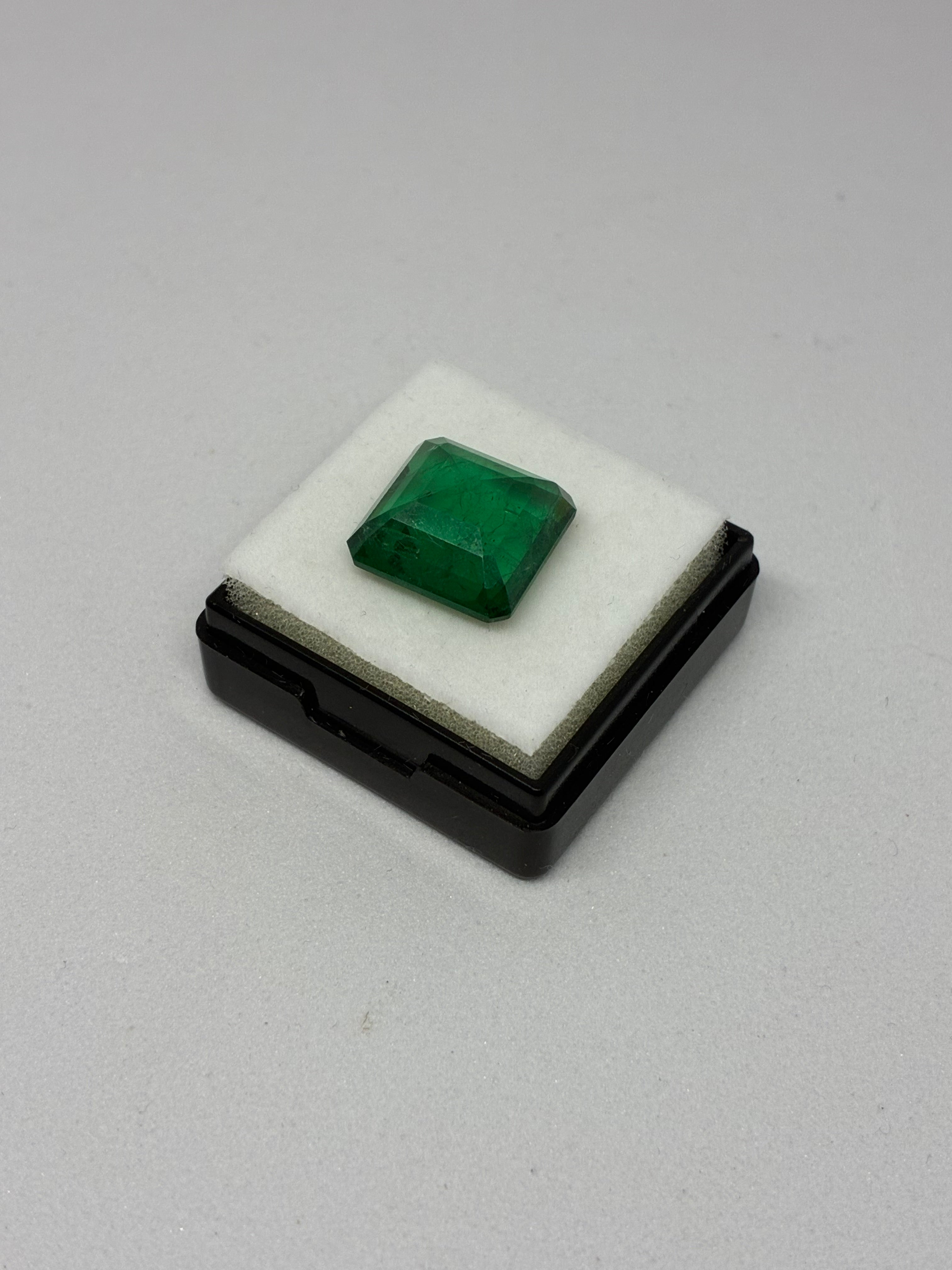 Square Cut Zambian Emerald